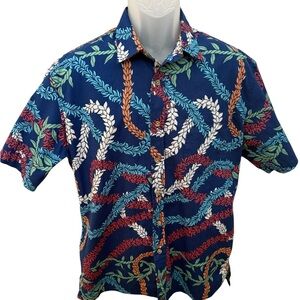 COOKE STREET Honolulu Aloha Hawaiian Colorful Collared Shirt Men M Medium